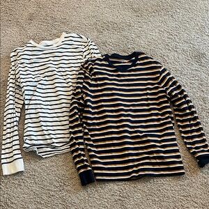 Two J. Crew “washed” long sleeve shirts men size large